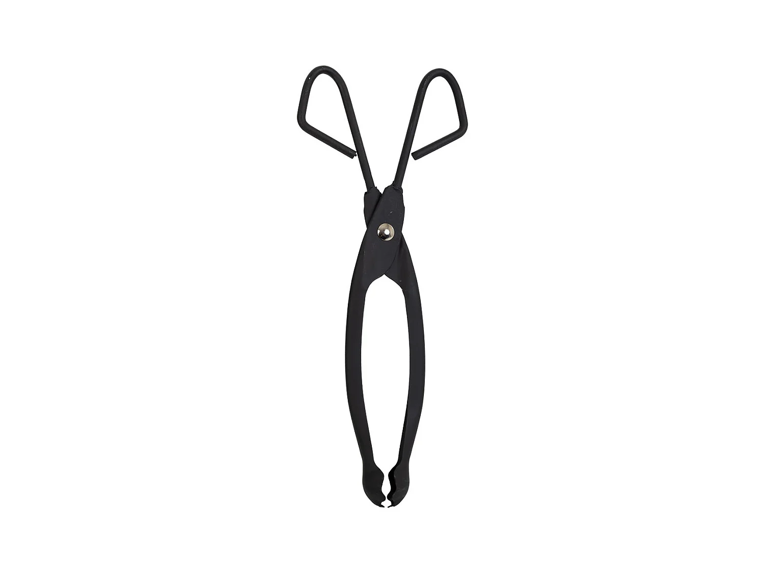 Pincettes pour cheminée en métal noir 45x10x02h