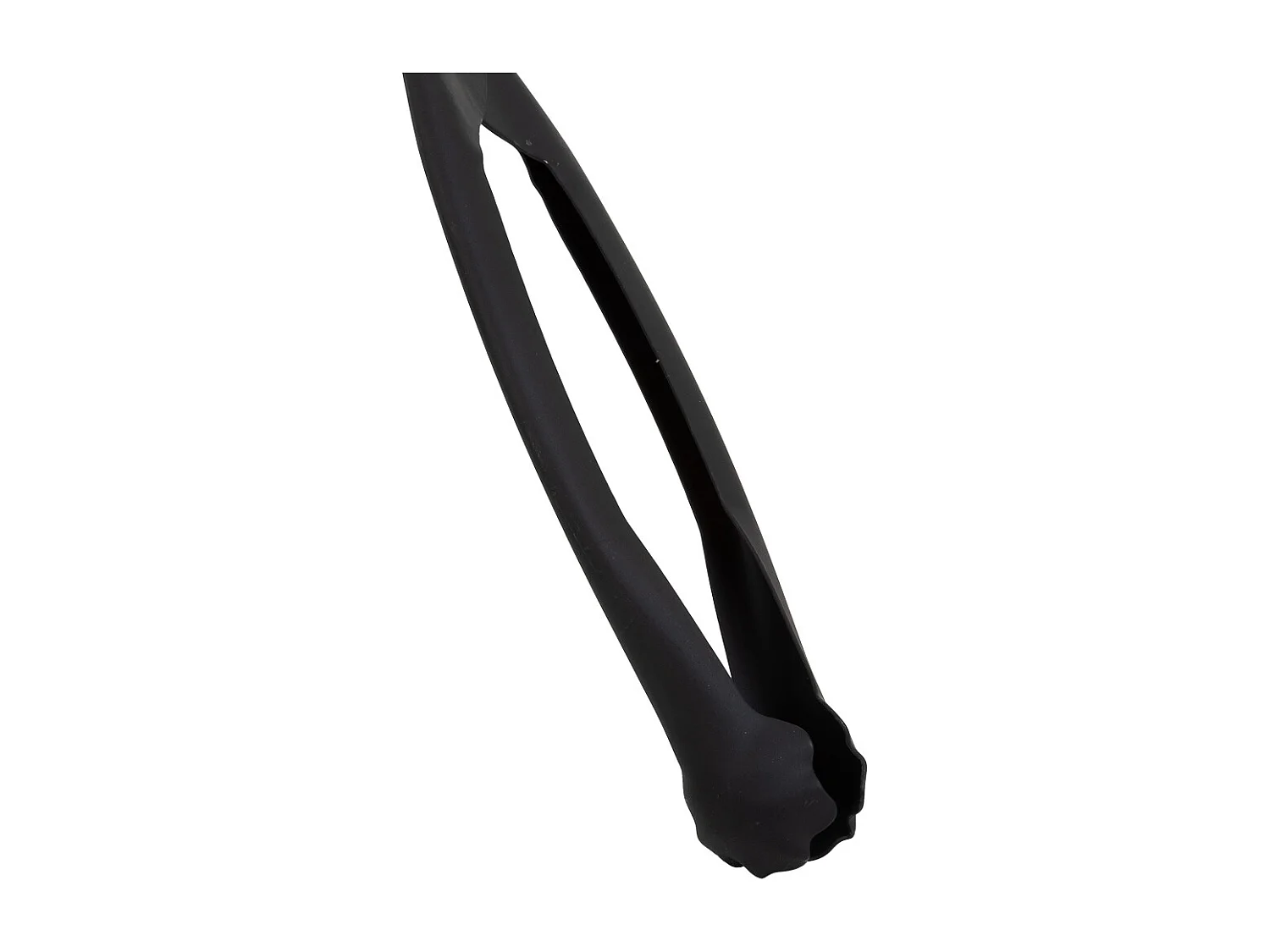 Schwarze Metall-Kaminzange 45x10x02h cm