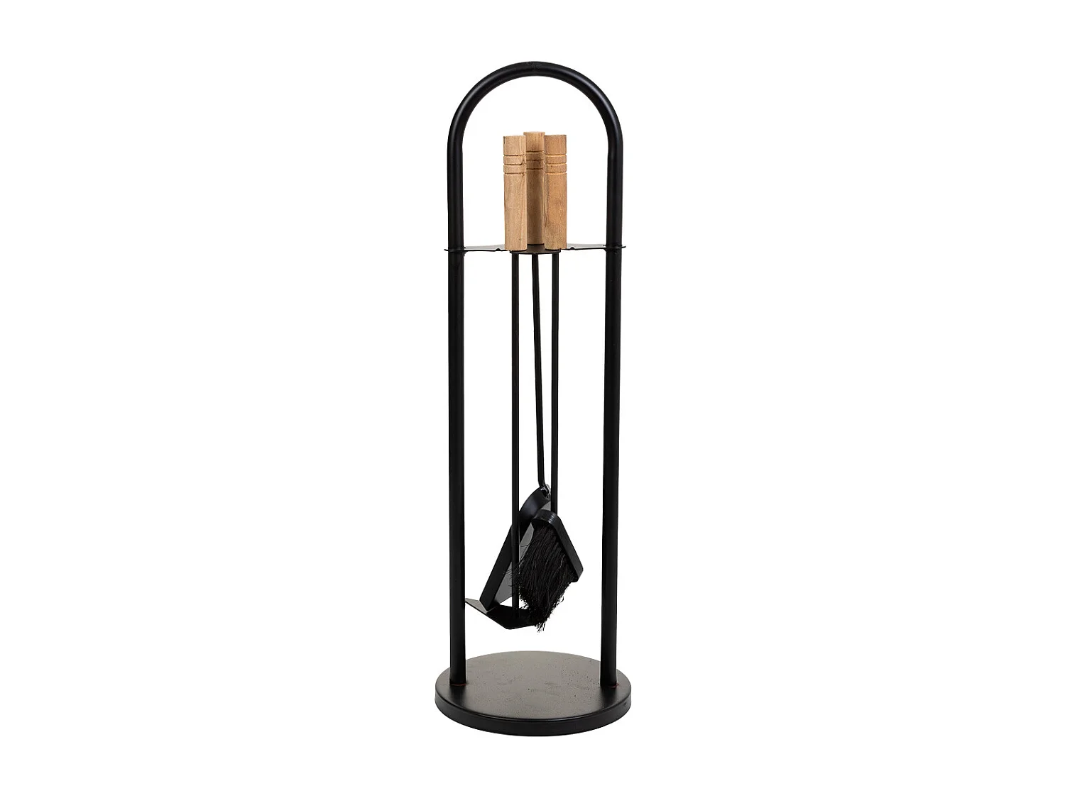 Herramientas para la chimenea de metal negro set 4pcs d20x68h cm