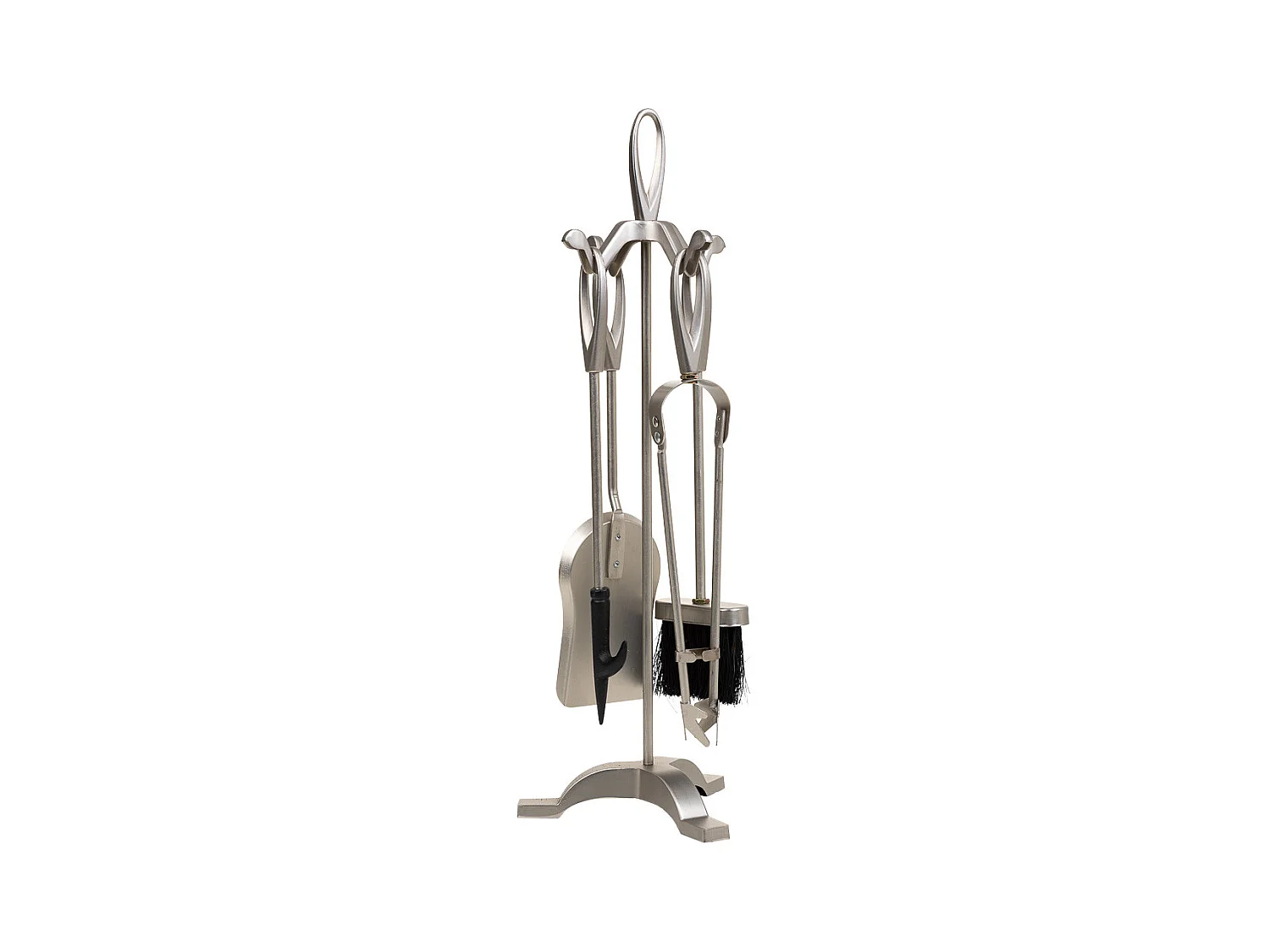 Ensemble de 5 outils pour cheminée en métal noir