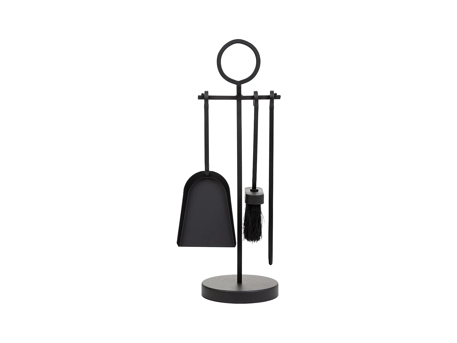 Ensemble de 5 outils pour cheminée en métal noir