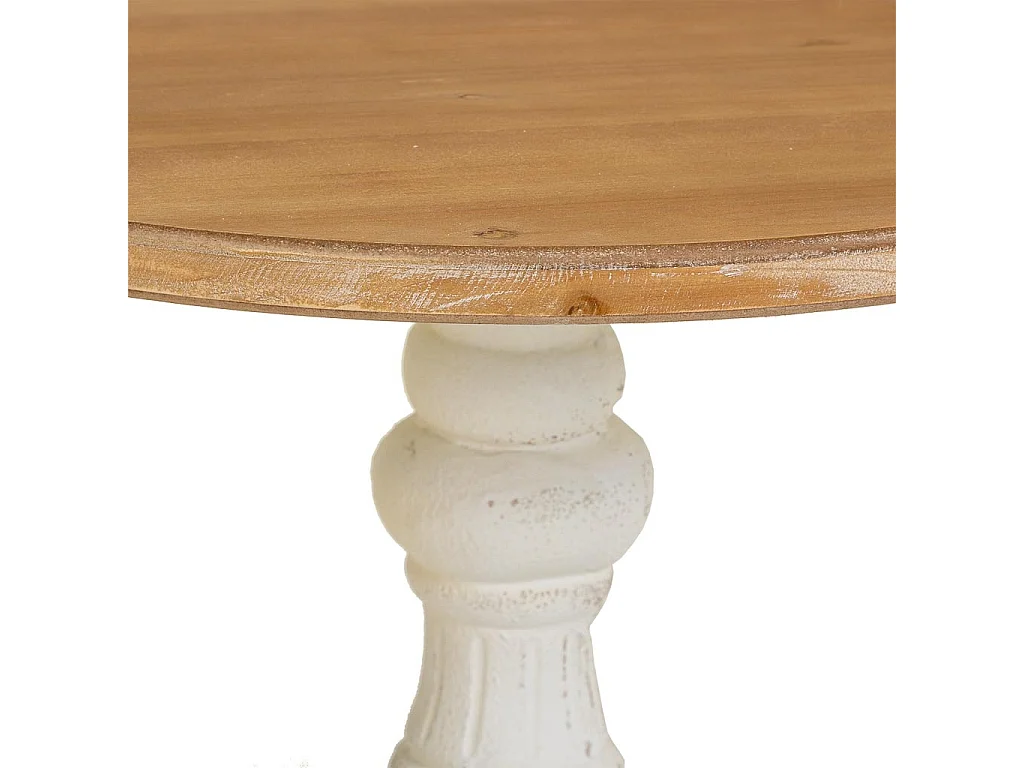 Mesa de centro de madeira marrom 66,5x66,5x81