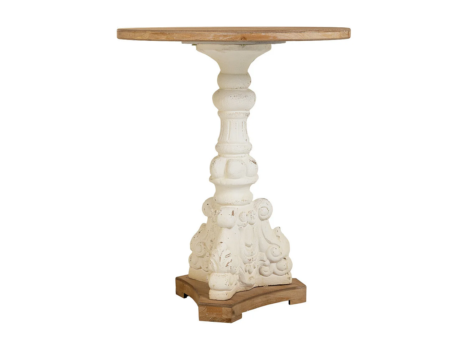 Table basse en bois marron 66.5x66.5x81h