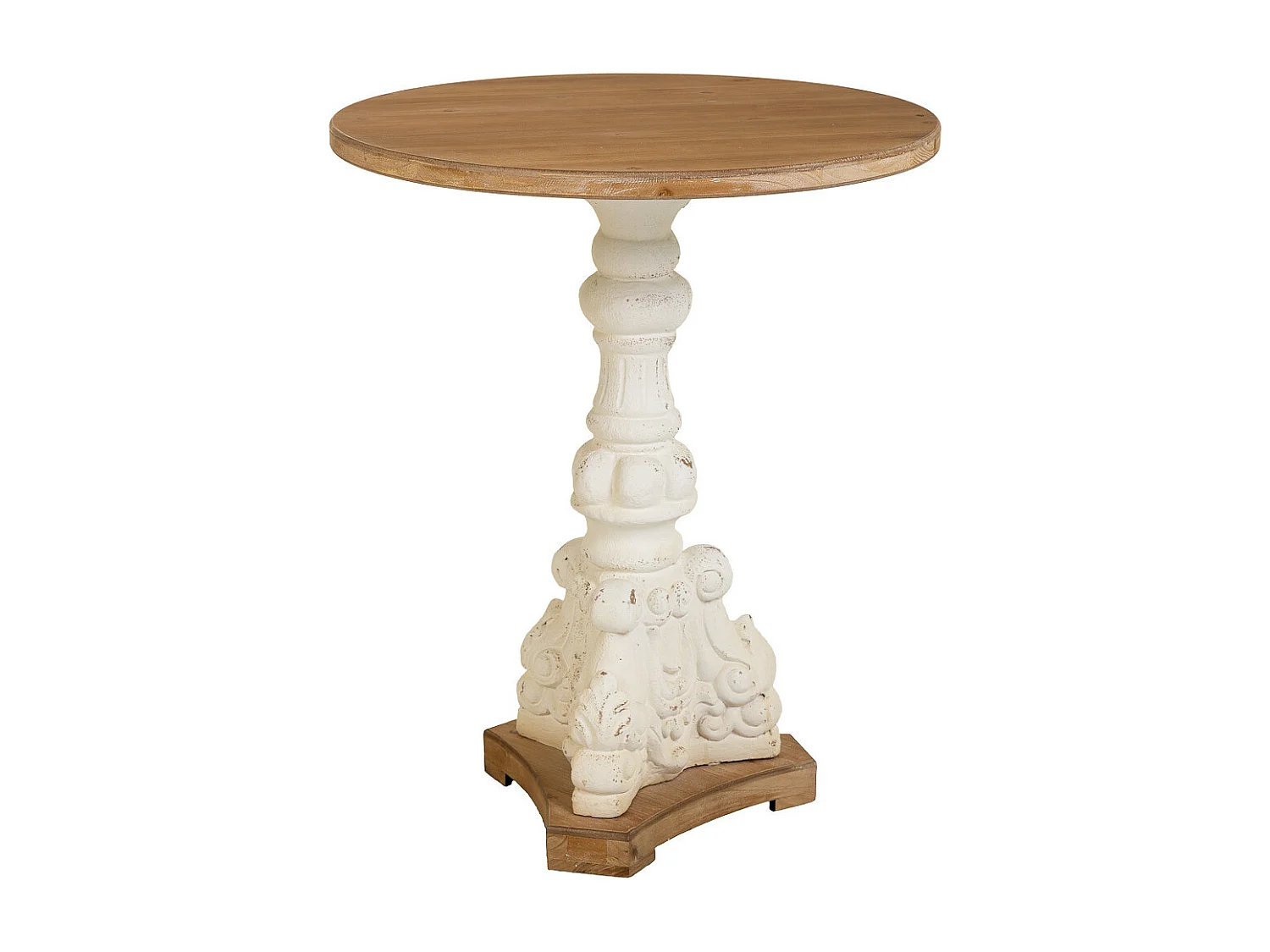 Table basse en bois marron 66.5x66.5x81h