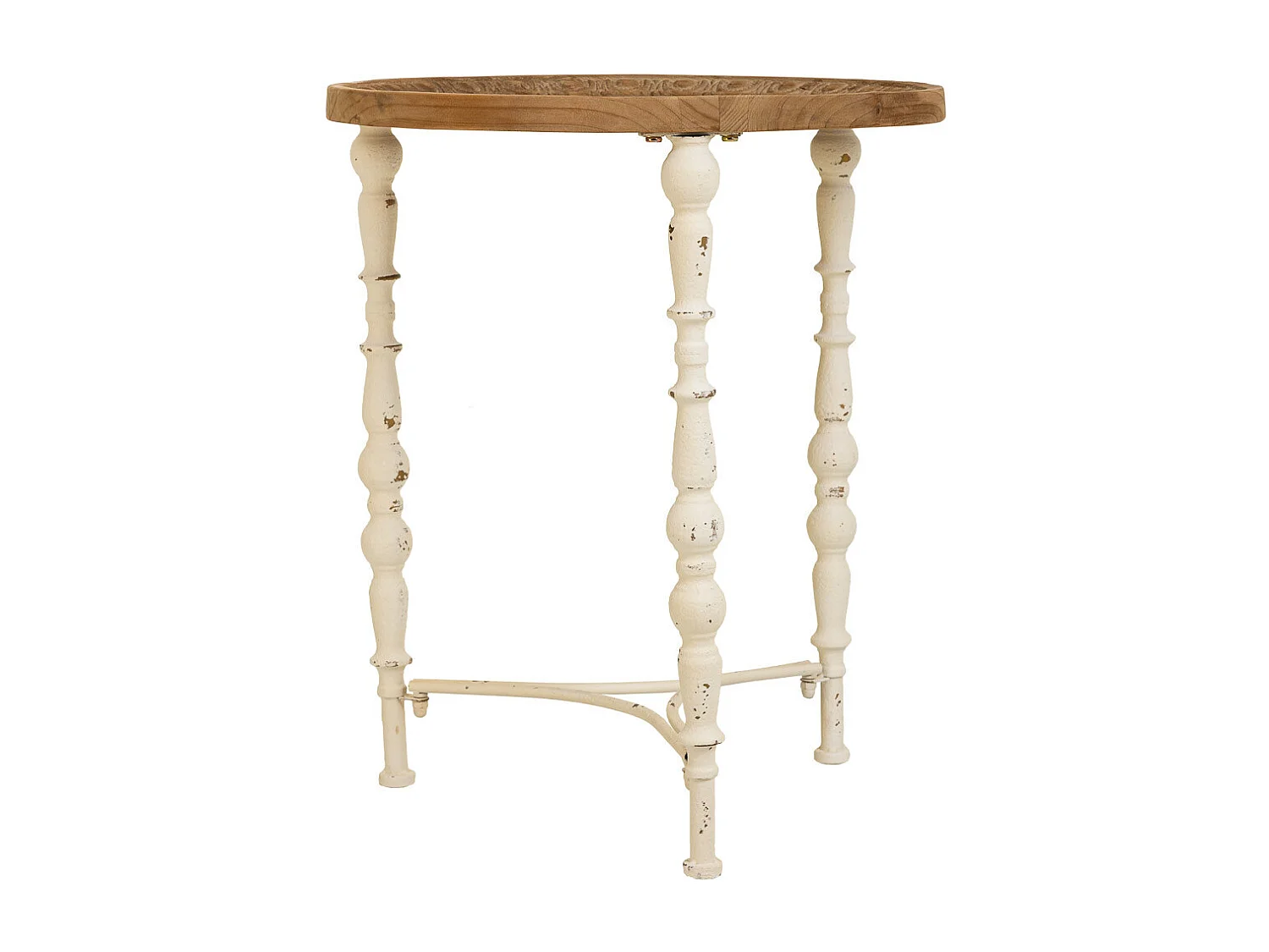 Brauner Couchtisch aus Holz 51x51x61h cm