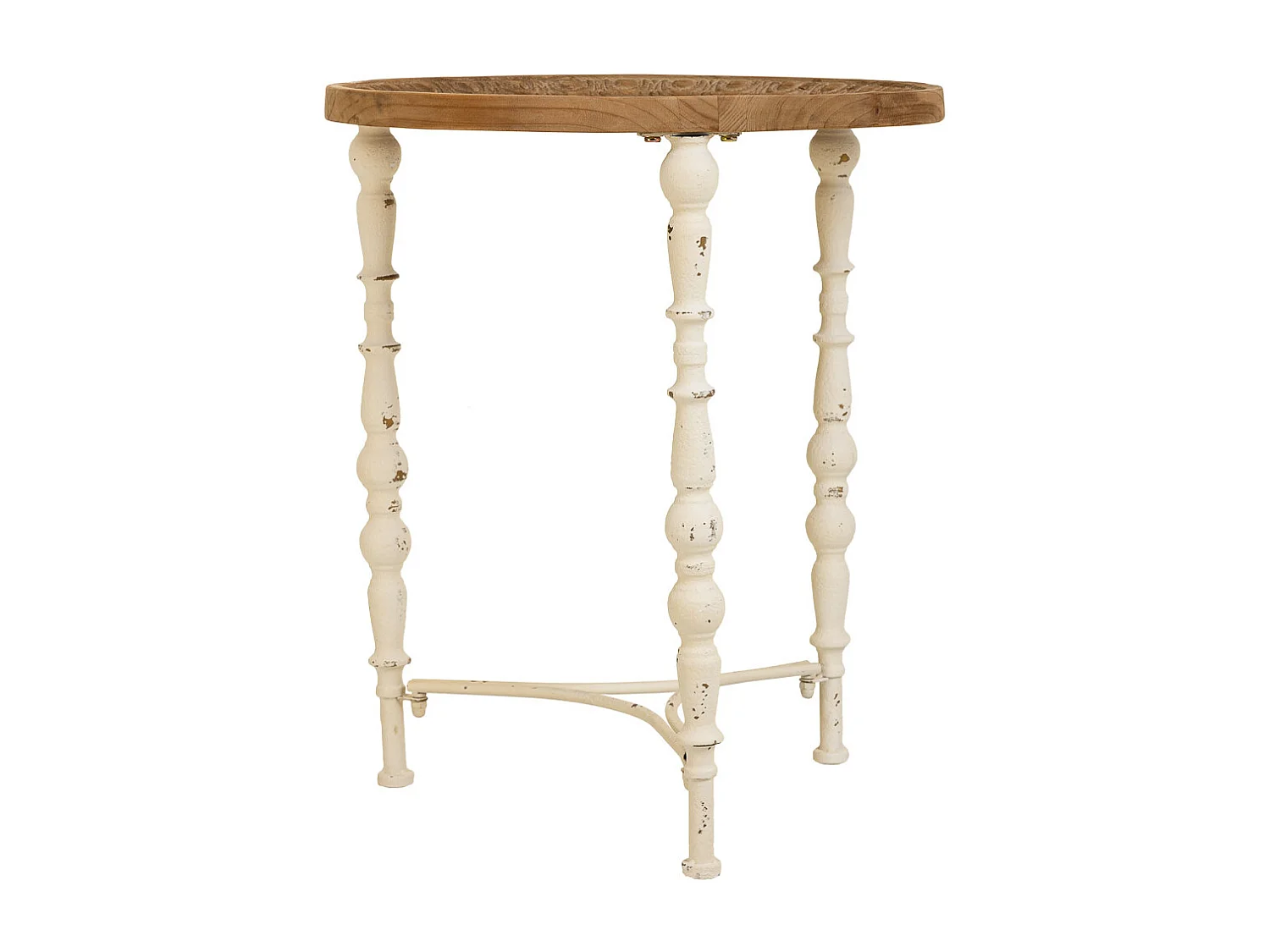 Table d'appoint en bois marron 51x51x61h