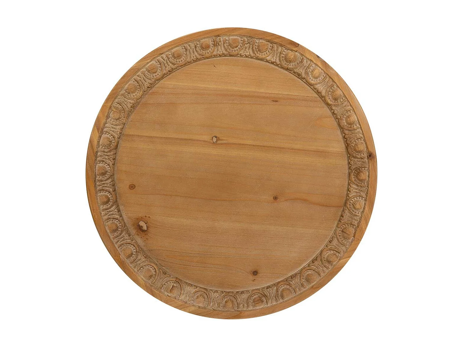 Table d'appoint en bois marron 51x51x61h
