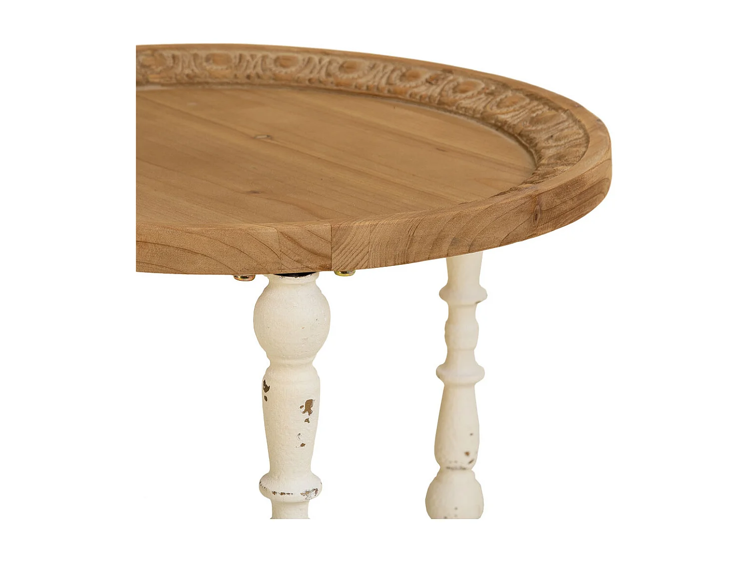 Table d'appoint en bois marron 51x51x61h