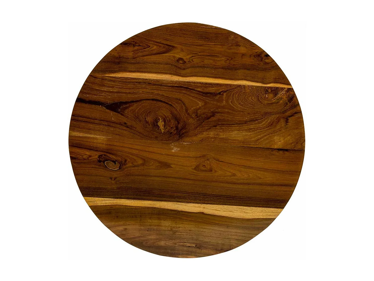 Brauner Couchtisch aus Holz und Metall, 38x38x65h cm