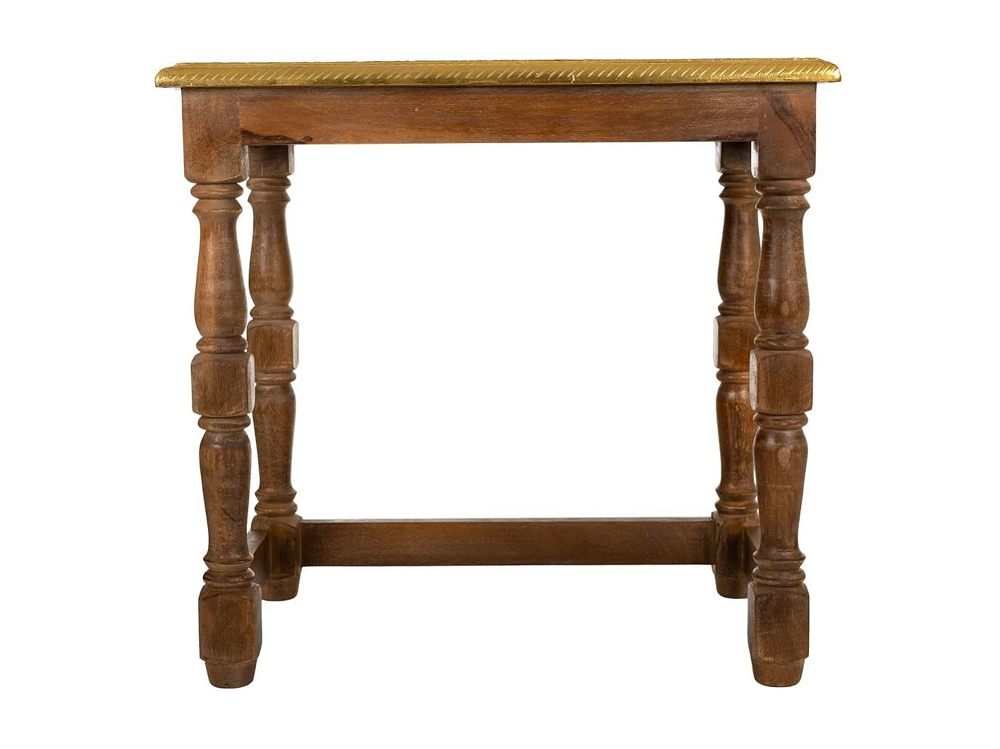 Brauner Couchtisch aus Holz 48x33x45,5h cm