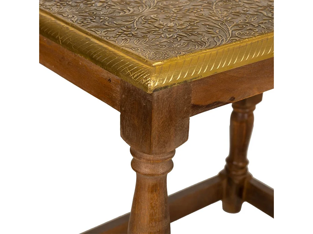 Brauner Couchtisch aus Holz 48x33x45,5h cm