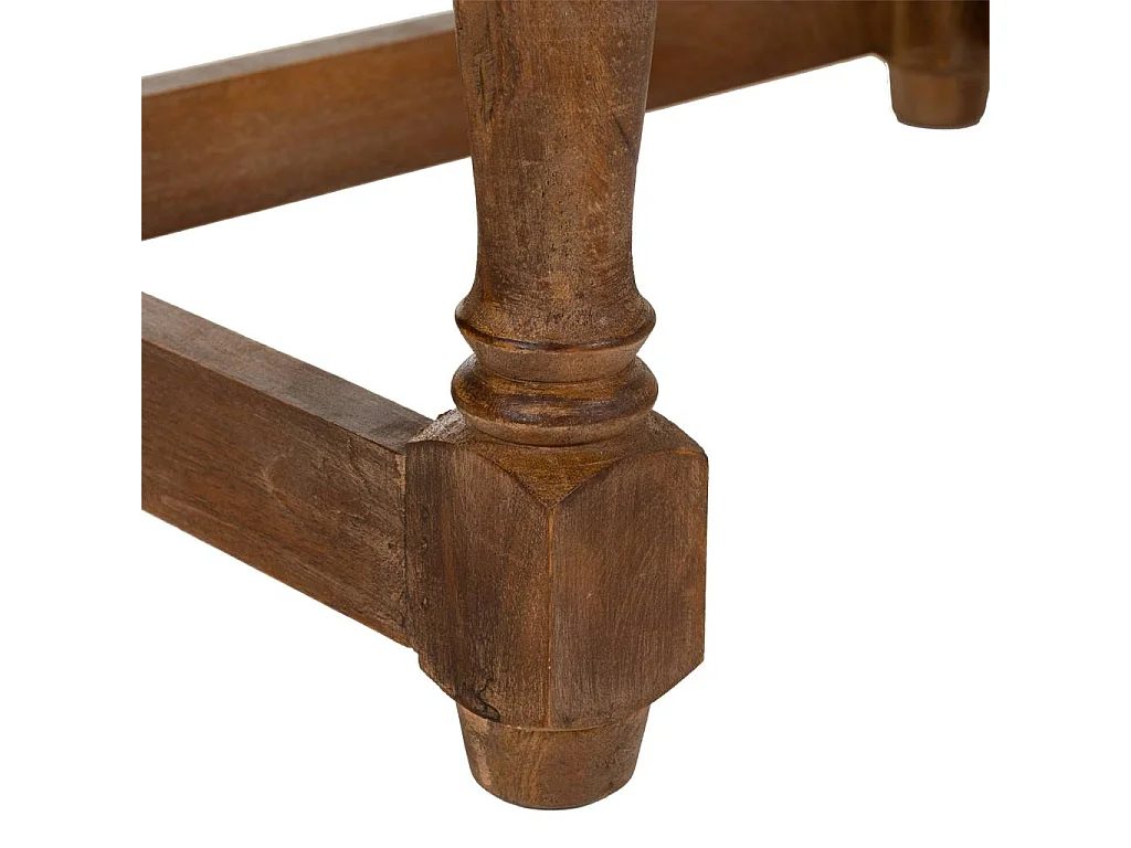 Brauner Couchtisch aus Holz 48x33x45,5h cm