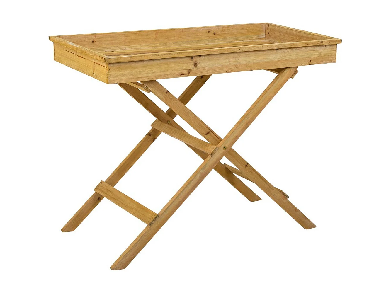 Mesa de madeira marrom 95,5x50,5x79,5