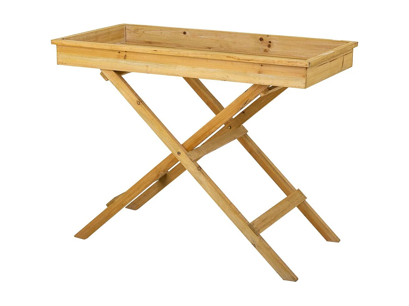 Mesa de madeira marrom 95,5x50,5x79,5