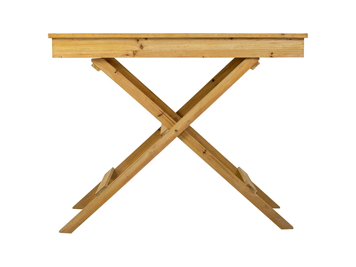 Table en bois marron 95,5x50,5x79,5h