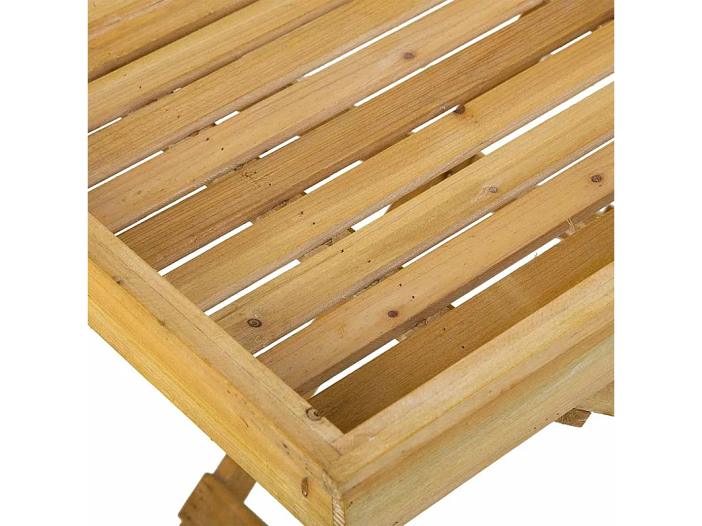 Brauner Holztisch 95,5 x 50,5 x 79,5 h cm