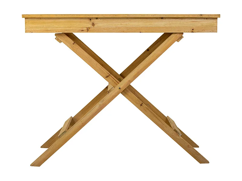 Brauner Holztisch 95,5 x 50,5 x 79,5 h cm