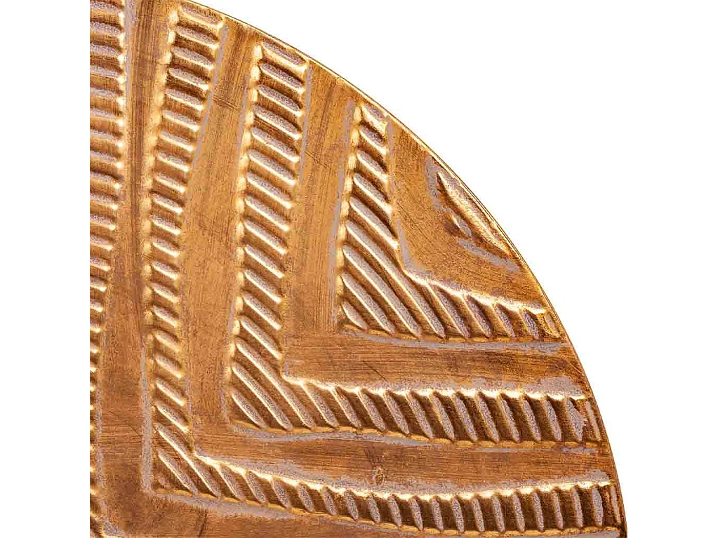 Mesa de centro de metal dourado 60x60x60,5