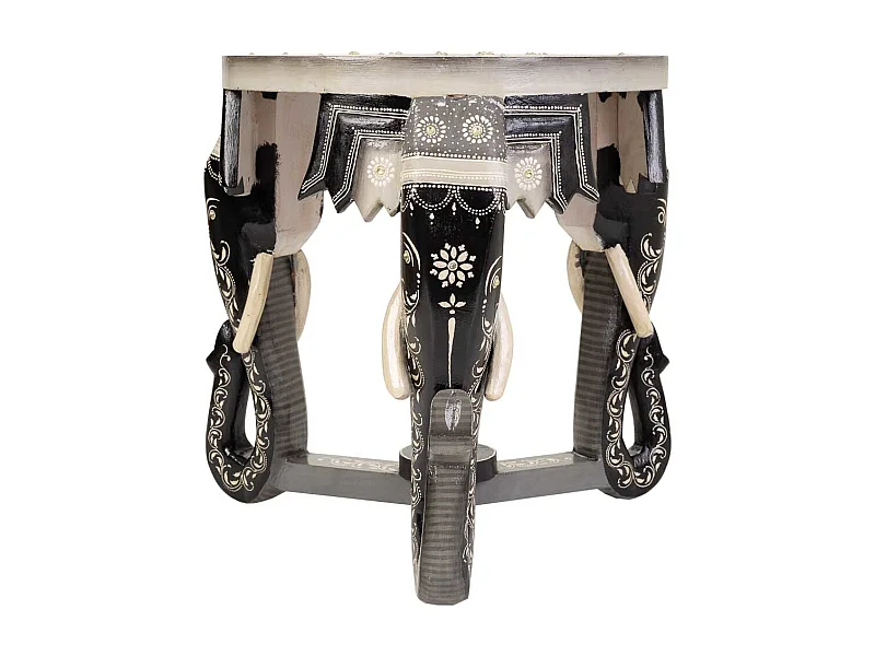 Mesa de centro de madeira cinza 42x35x39