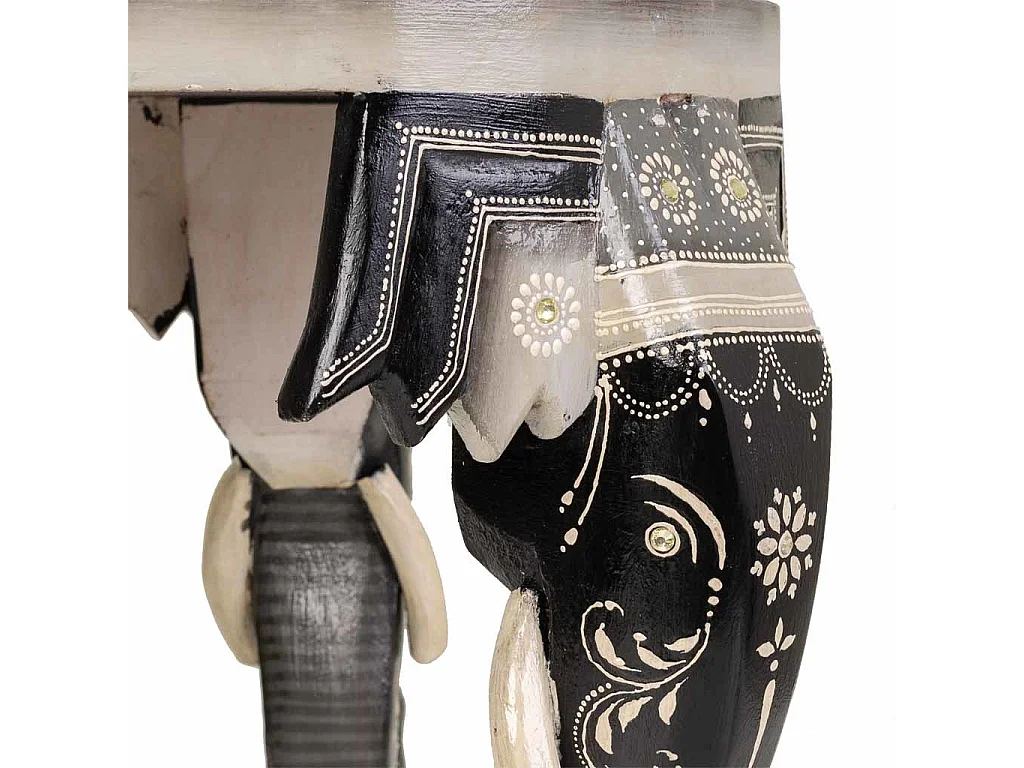 Mesa de centro de madeira cinza 42x35x39