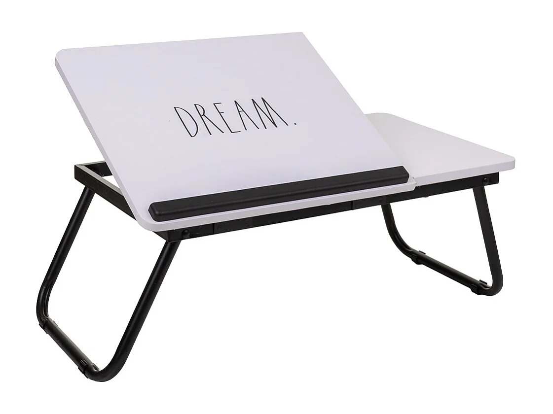 Tavolo scrivania pieghevole bianco 61x35,5x20h