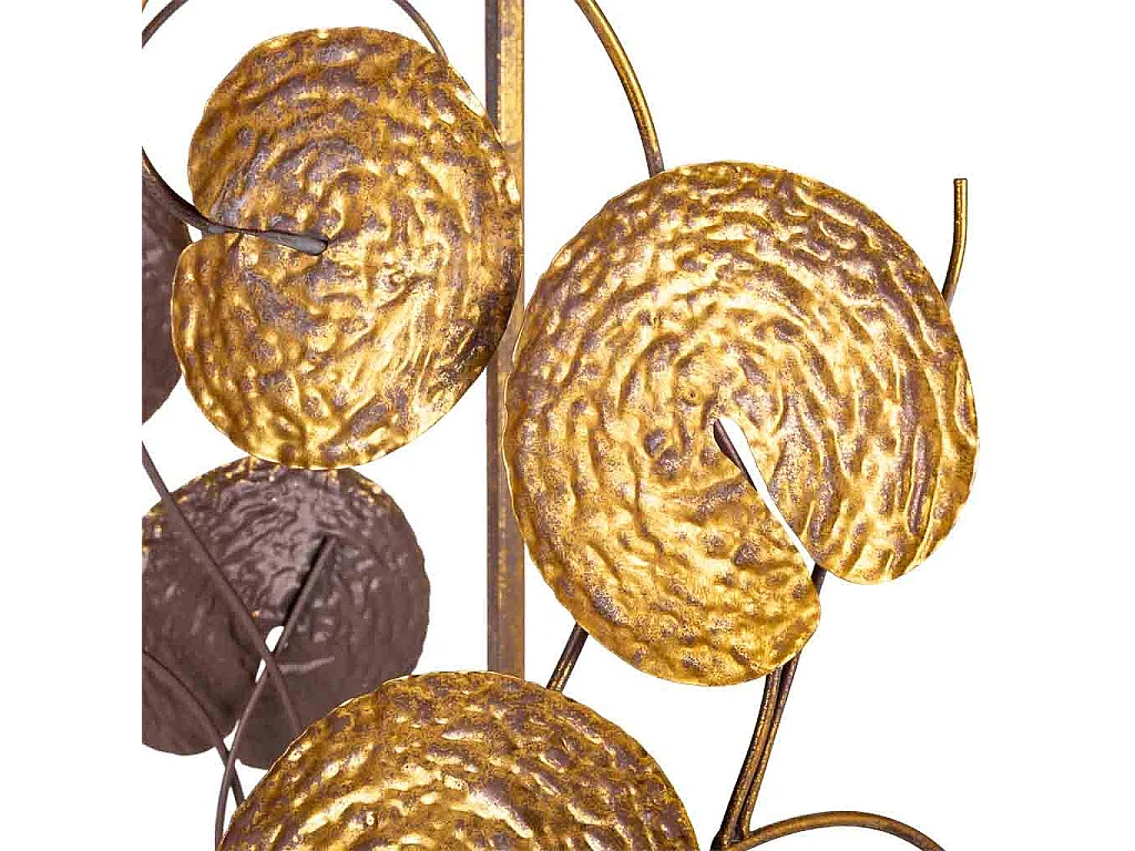 Mesa de canto em metal dourado 28x28x66