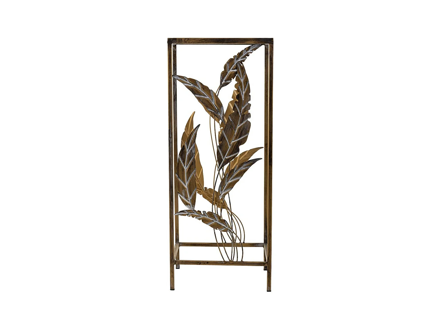 Goldener Metall-Ecktisch 28x28x69h cm