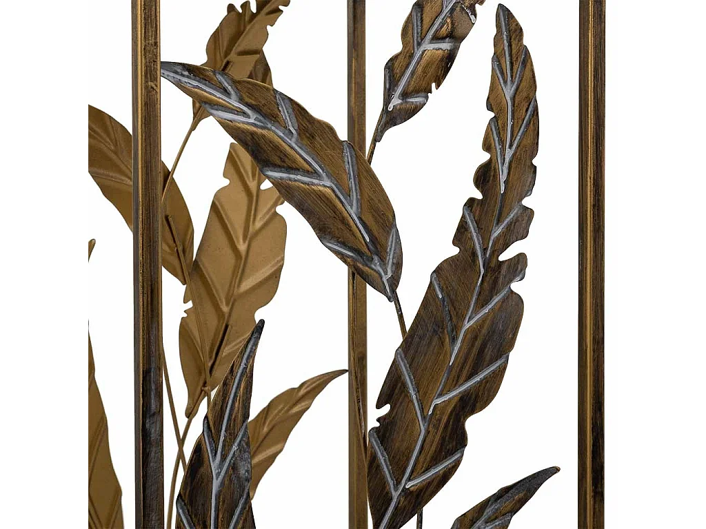 Tavolino angolare in metallo dorato 28x28x69h