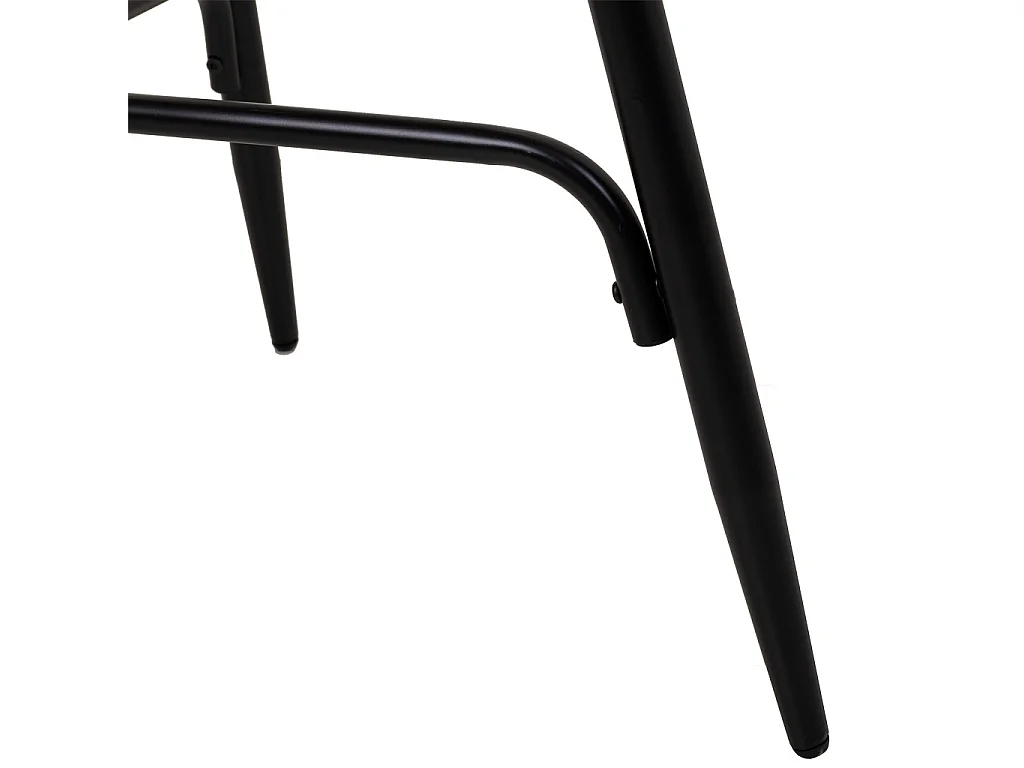 Tavolo alto rotondo in metallo grigio e legno 76x76x105h