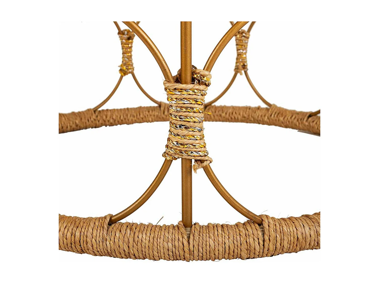 Tavolino in corda intrecciata 60x60x40h