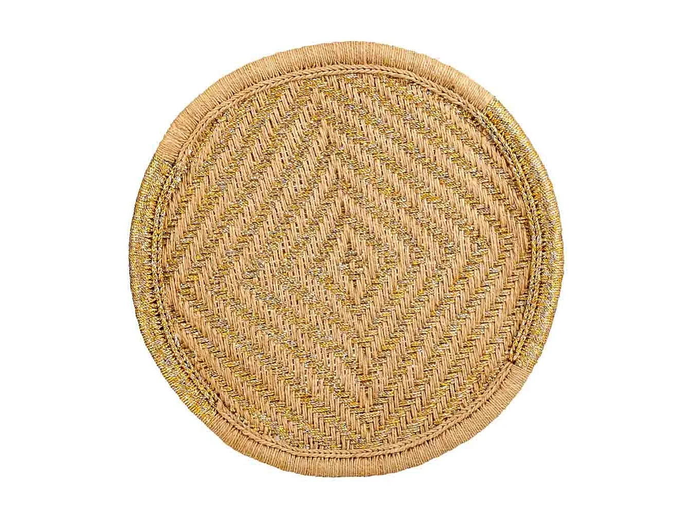 Tavolino in corda intrecciata 60x60x40h