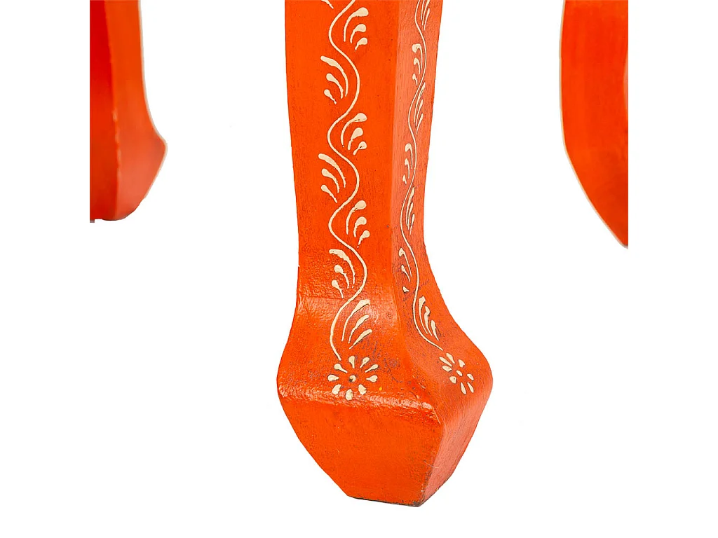 Mesa de centro de madeira vermelha 38x38x45