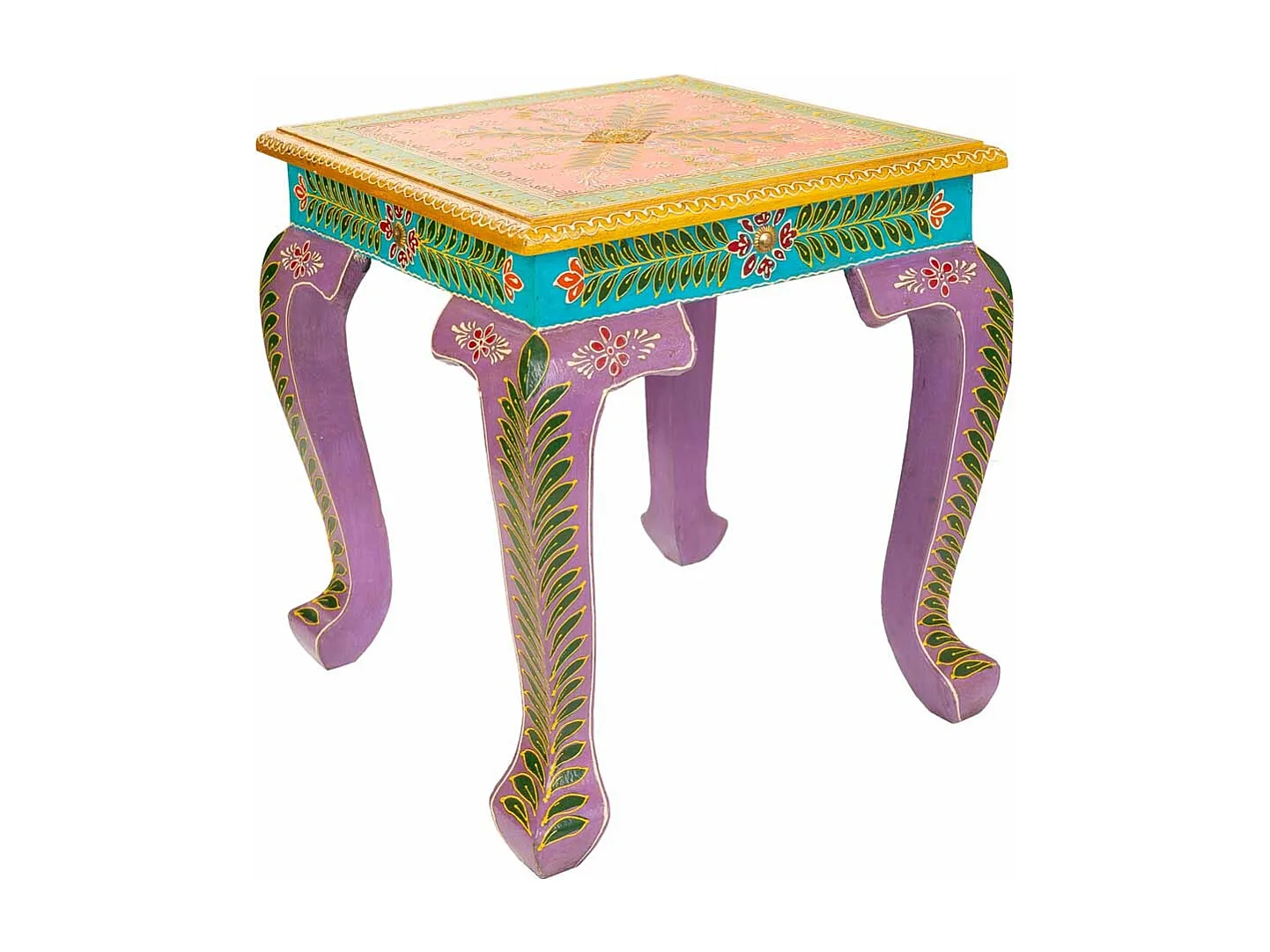 Mesa de centro de madeira marrom 40x40x45