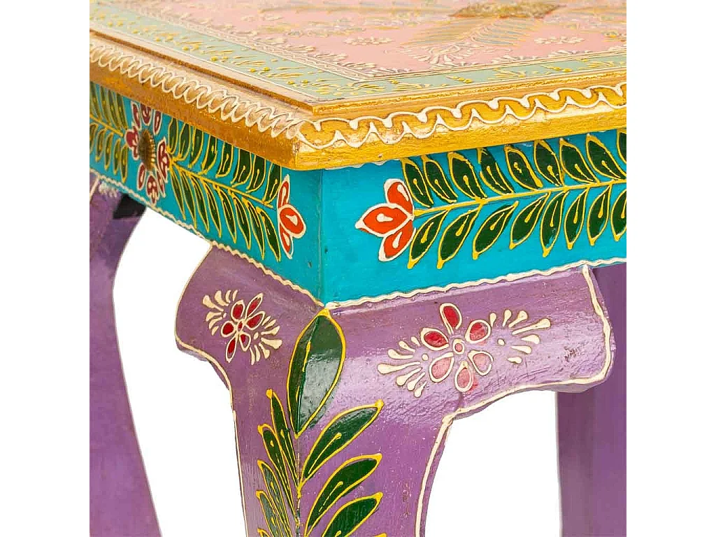 Mesa de centro de madeira marrom 40x40x45