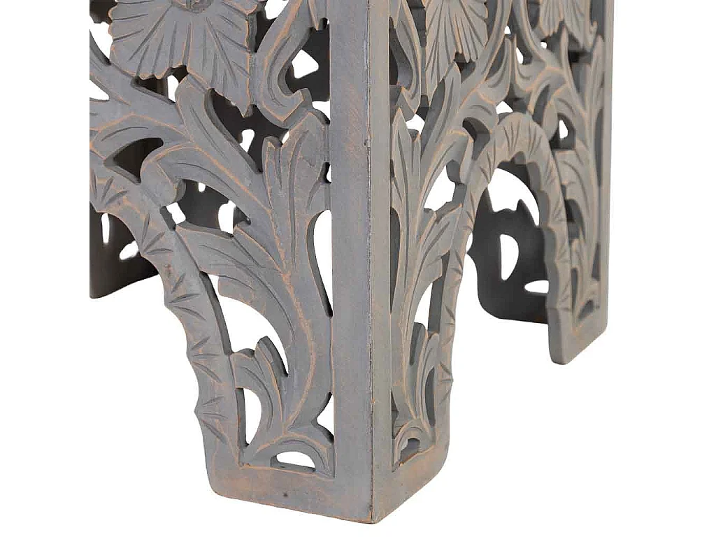 Tavolino in legno bianco fatto a mano 45x45x45h