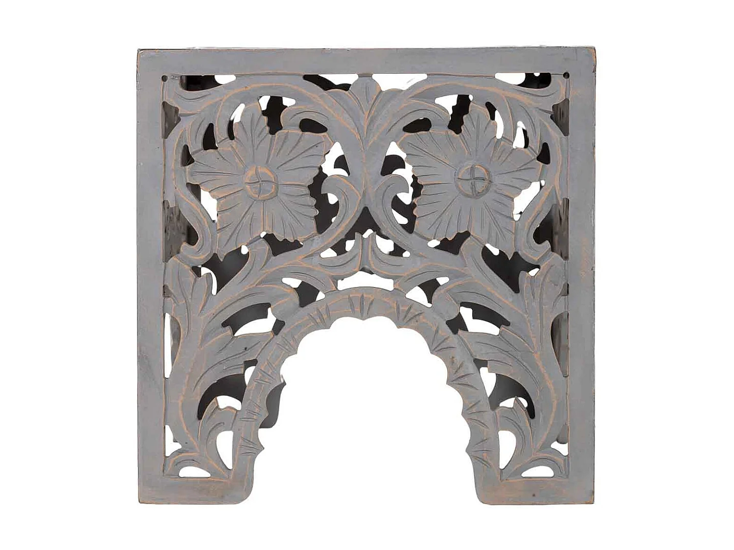 Tavolino in legno bianco fatto a mano 45x45x45h