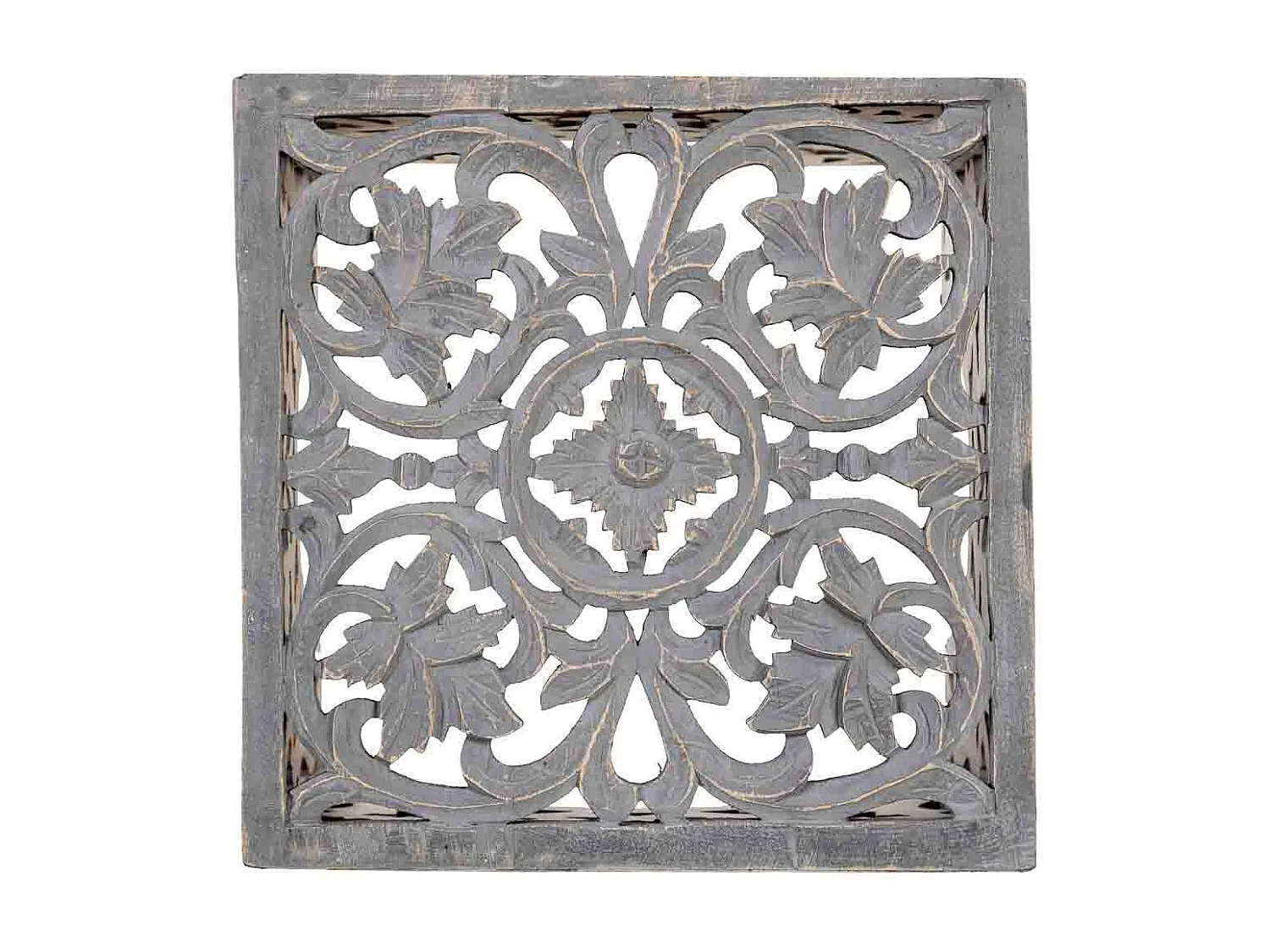 Tavolino in legno bianco fatto a mano 45x45x45h