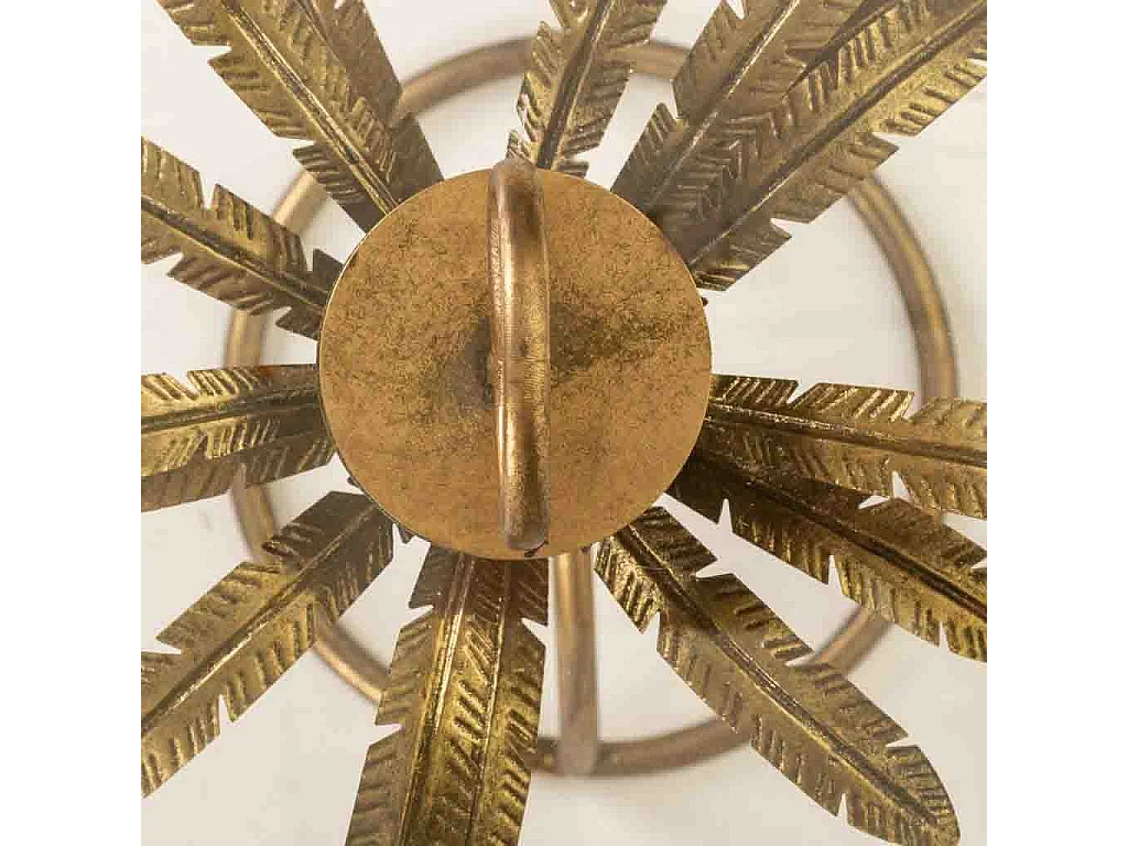 Table en métal et verre doré 50x50x70.5h