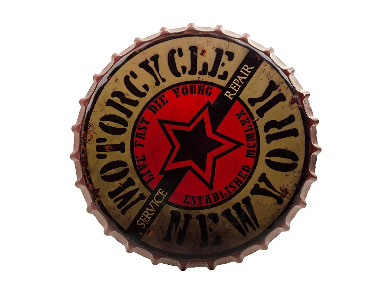 Tavolo portabottiglie in metallo rosso 42x42x60h