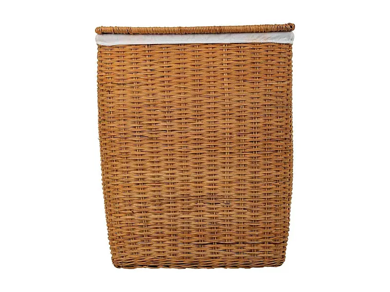 Conjunto de 2 cestos de roupa suja marrom