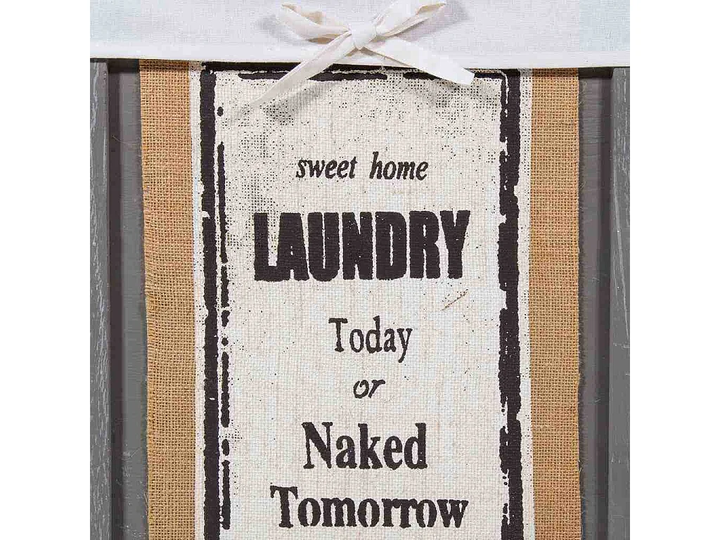 Garderobenset und 5 graue Holzkörbe