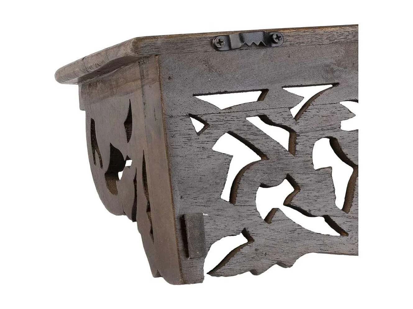 Repisa de madera marrón 60x15x13