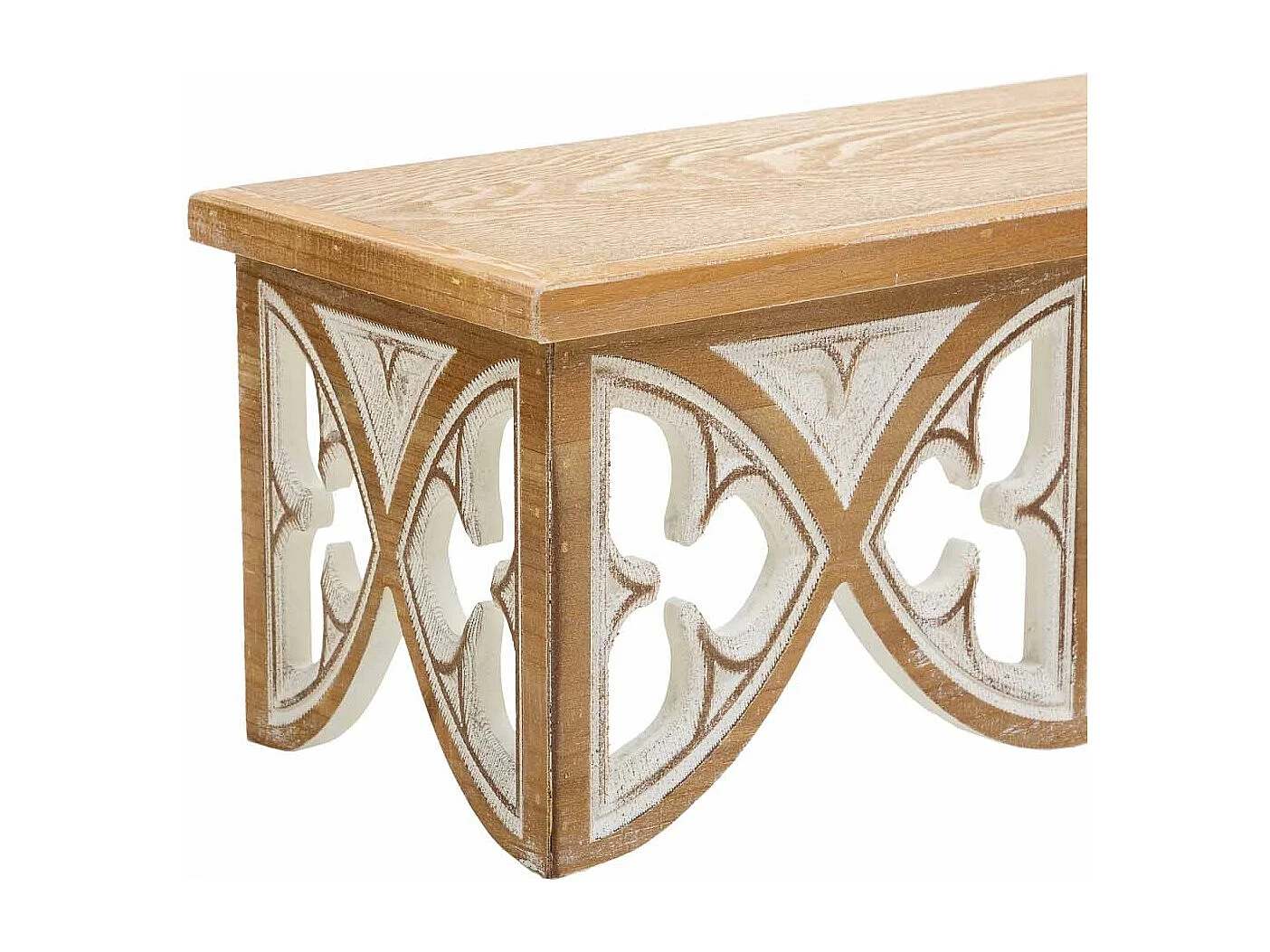 Repisa de madera marrón  80x18x17.5h cm