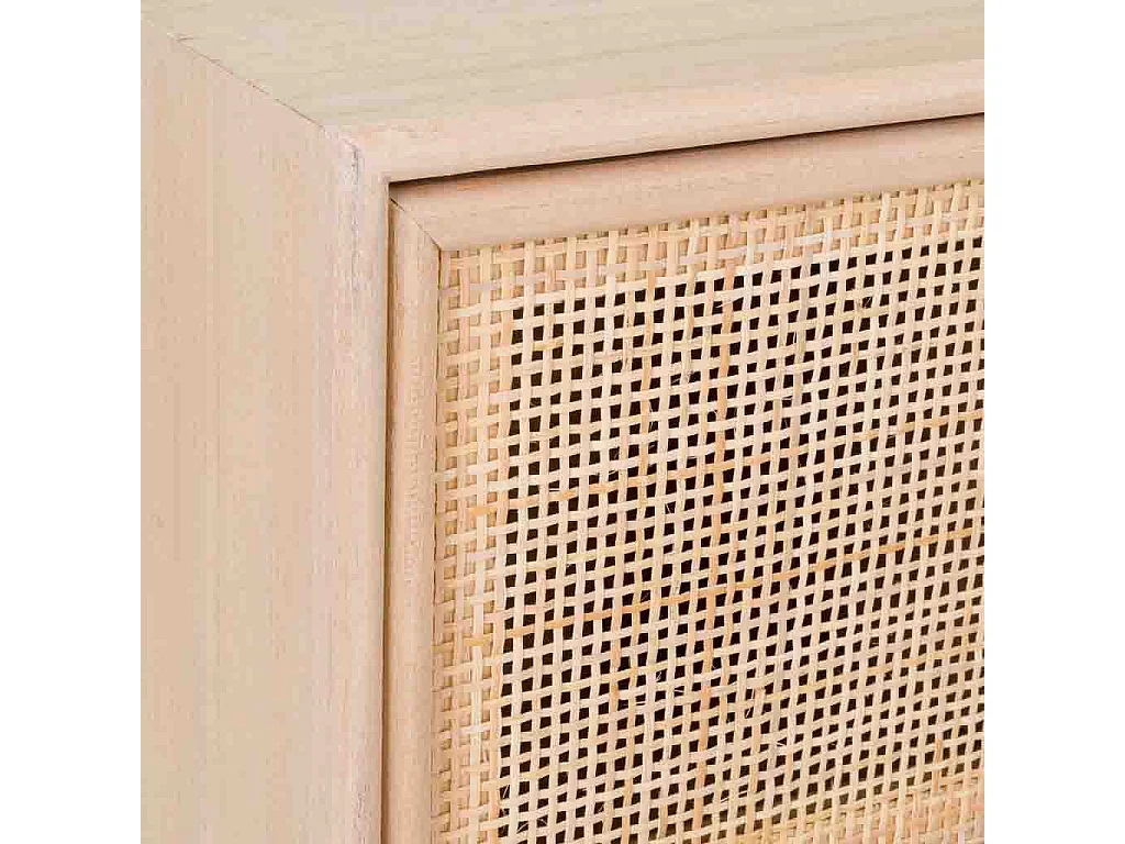 Étagère murale en bois et grille marron 81x17.5x26h