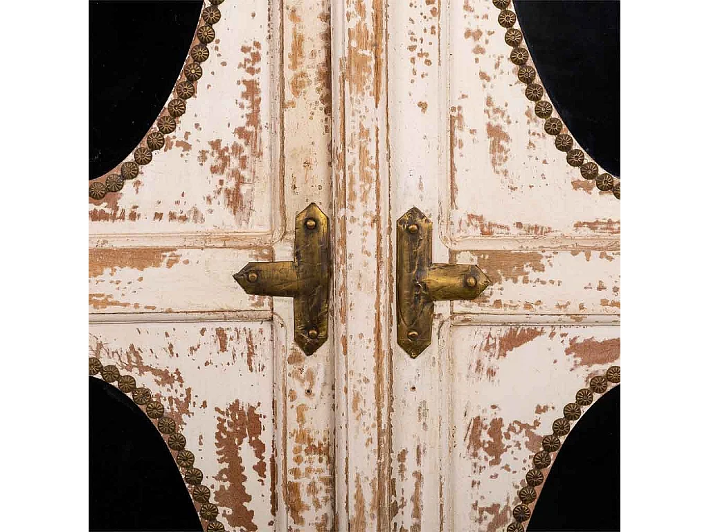 Vitrina de madeira marrom 91x40x183