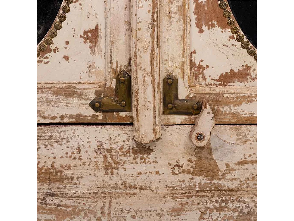 Vitrine en bois marron 91x40x183h