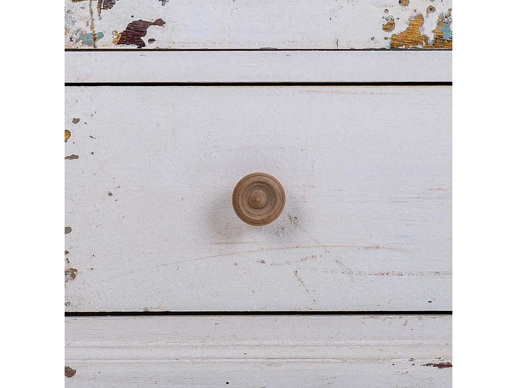 Vetrina in legno bianco 71x40x111h