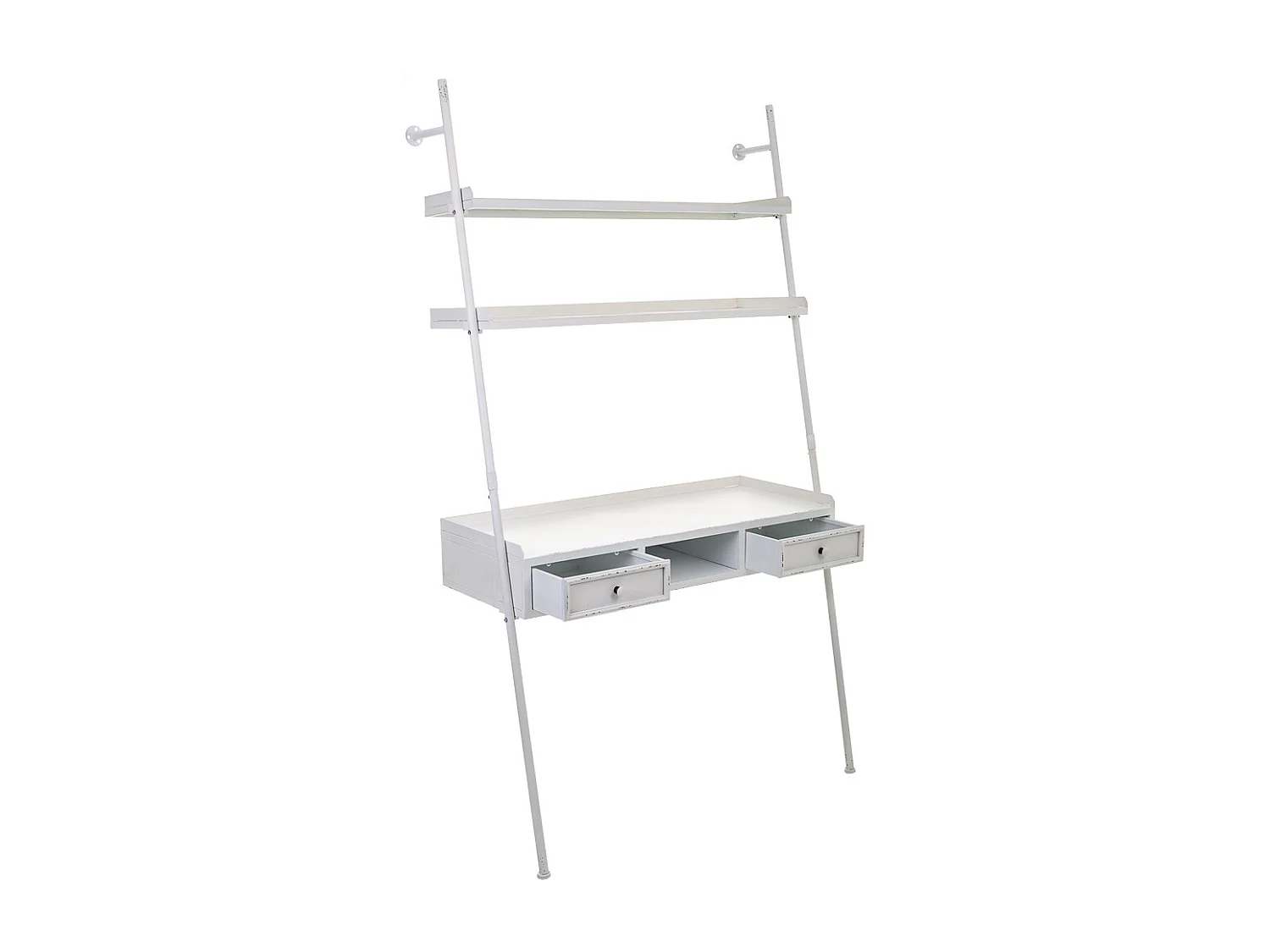 Étagère bureau en métal blanc 107x45x188h