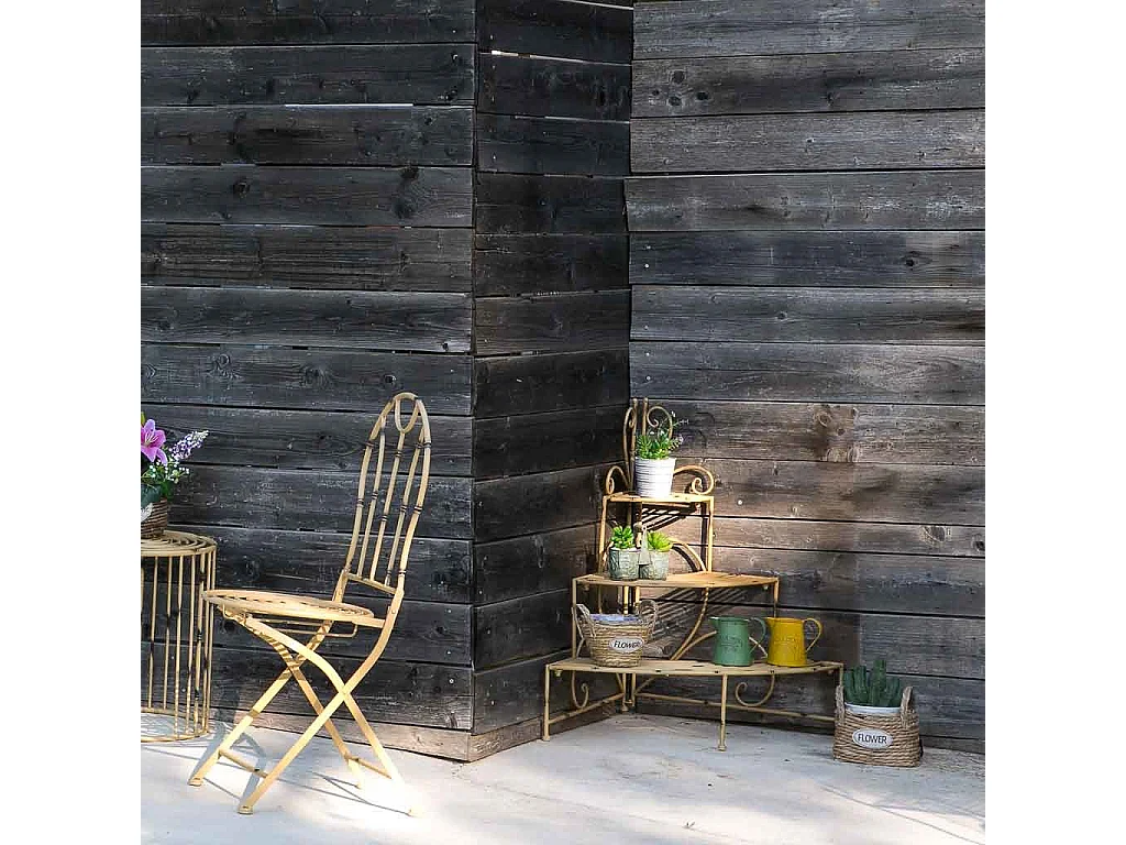 Estante de metal amarelo 82x58x83