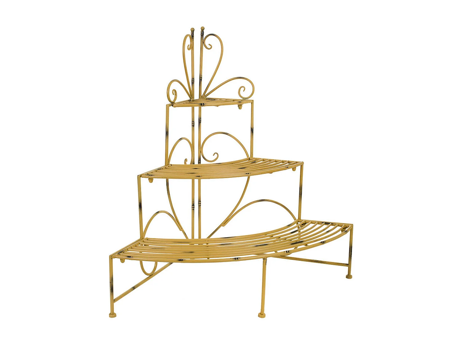 Estante de metal amarelo 82x58x83